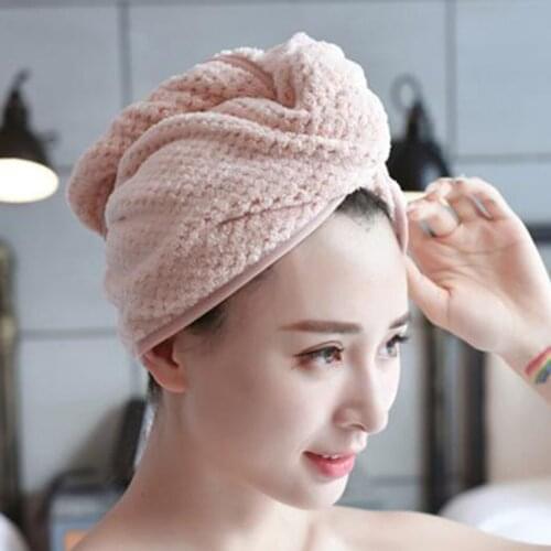 Magic Shower Cap Microfiber Hair Quick Drying Dryer Towel Bath Wrap Cap Quick Hat Turban Dry Shower Cap Hair Bonnet