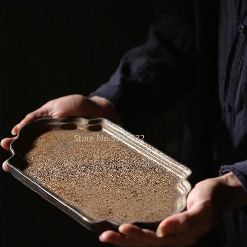 Japanese ceramic tea tray tea tools chinese kung fu tea accessories
