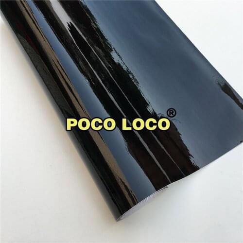 Bright Glossy Vinyl Small Sheet Roll Glossy Car Wrap Vinyl Film Gloss Black Wrap Bubble Free Car Sticker Auto Decoration Film