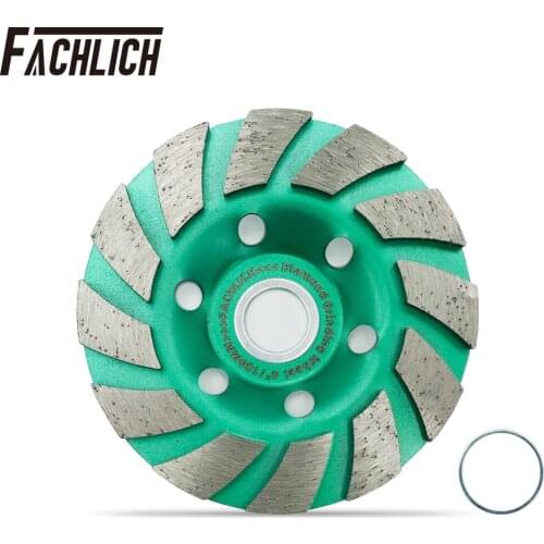 1pc 100mm Diamond Turbo Row Grinding Cup Wheel 4inch Grinding Disc For Concrete Masonry and Some Other Construction Mater