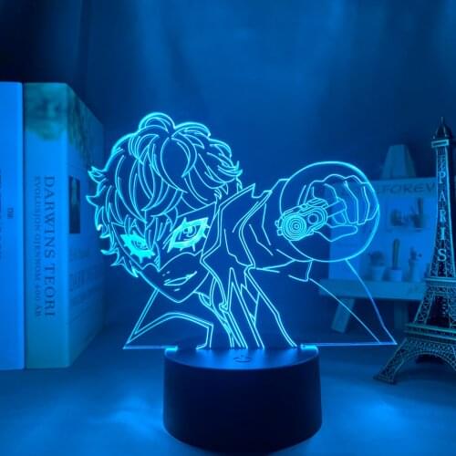 3d Lamp Anime Persona 5 Joker for Kids Bedroom Decor Night Light Brithday Gift Manga Room Desk Led Light Persona 5