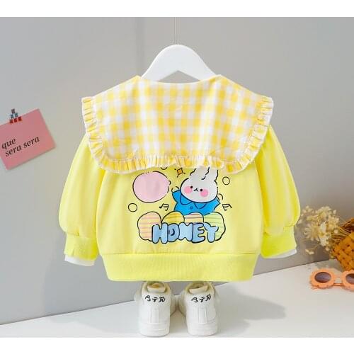 Baby Jacket Children Outwear Cute Infant Girl Long Sleeve Cardigan Windbreaker Coat Newborn Clothes Toddler Girl Casual Jaquetas