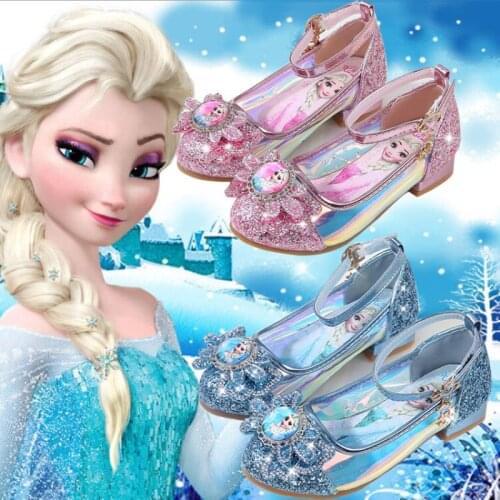 Disney Childrens Shoes Frozen Childrens Shoes Summer Sandals Girl Shoes Princess Shoes Prom Shoes Soft Sole