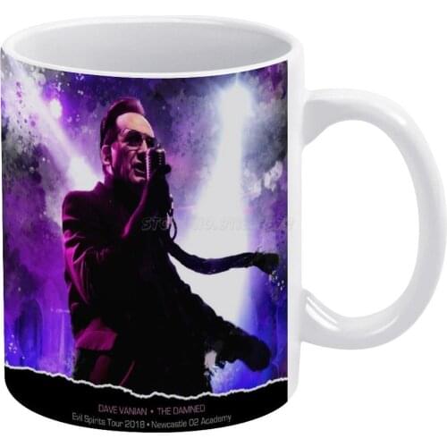 Dave Vanian , The Damned White Mug Coffee Mug 330ml Ceramic Home Milk Tea Cups and Mugs Travel Gift for Friends Dave Vanian The