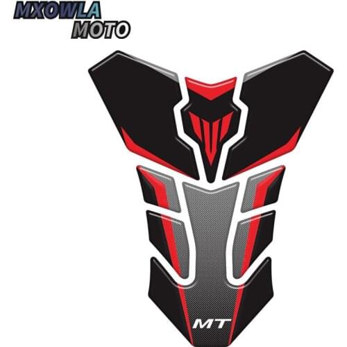 For MT-07 MT-09 FZ07 FZ09 MT07 MT09 Motorcycle Carbon Fiber 3D Resin Sticker Gas Cap Pad Tank Pad Tankpad Protector