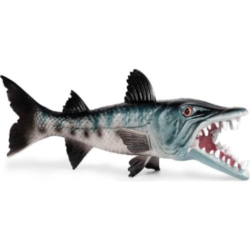 Simulation Wolffish Model PVC Solid Simulated Sea Fish Animals Hand Model Educational Toys Underwater Ocean Animal Model Decor