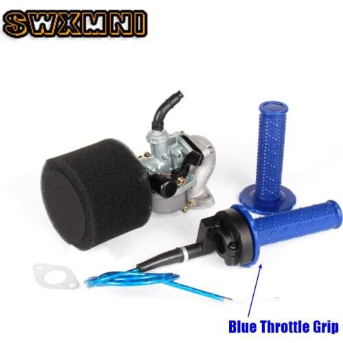 PZ19 Carburetor with Air Filter Intake Throttle Grip for Chinese 50cc 70cc 90cc 110cc 125cc ATV Scooter Dirt Bike Group-101