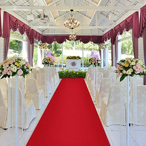 Non-woven Fabric Wedding Carpet Wedding Aisle Runner Carpet Party Ceremony Anti-slip Home Decor Wedding Carpet Thickness 1.0mm