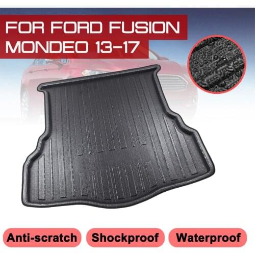Car Rear Trunk Boot Mat For Ford Fusion Mondeo 2013 2014 2015 2016 2017 Waterproof Floor Mats Carpet Anti Mud Tray Cargo Liner