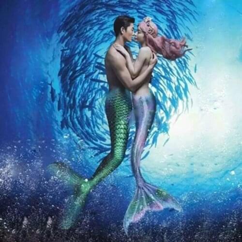 Adult Women Swimsuit Mermaid Tails for Swimming with Filpper Monofin Swimmable Cosplay Costume Girls,Kids and Adults Bikini Suit