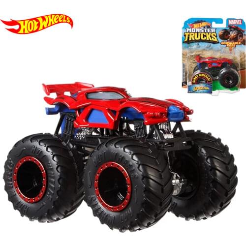 Original Hot Wheels Car 1:64 Giant Wheels Monster Truck Model Car Toy Hotwheels Car Toys for Boys Big Foot Birthday Gift