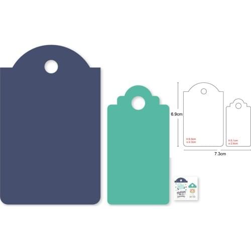 Metal cutting die tags banner frame die mold stencil decoration Scrapbook paper craft knife mould blade punch stencils dies