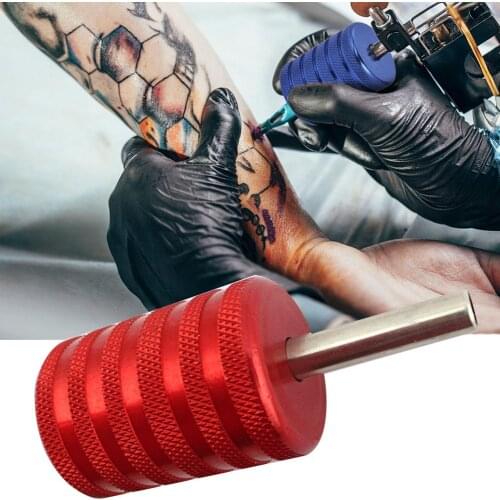 New 35mm 4 Color Aluminum Alloy Non Slip Knurls Tattoo Handle Grip Machine Accessory