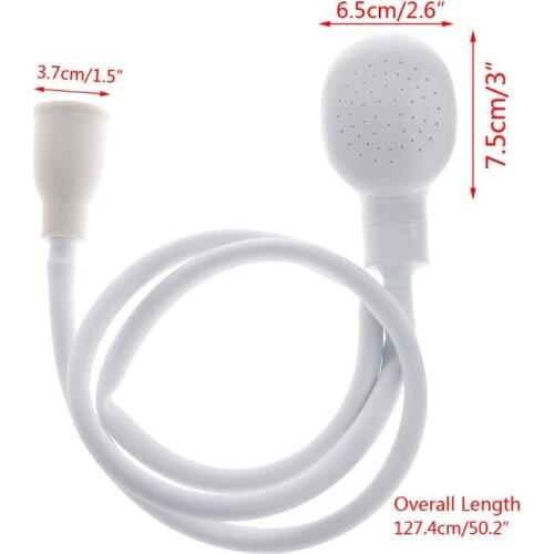 Dog Shower Head Spray Drains Strainer Hose Sink Washing Hair Pet Bath Tool