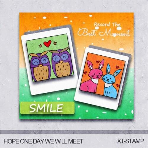 Animal Couple Background Transparent Clear Silicone Stamps For Scrapbooking/Sentiment Stamp Photo Album Decoration Card Making