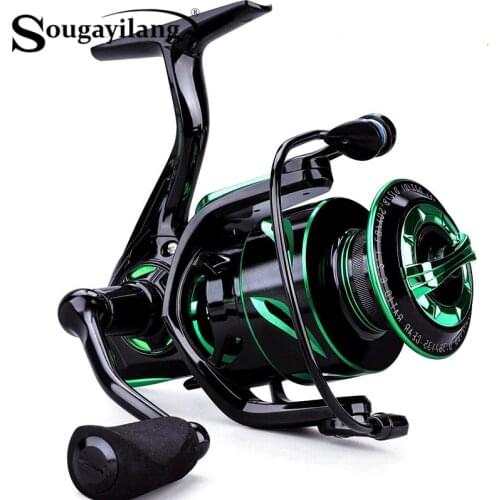 Sougayilang Fishing Reel Carbon Fiber 6.2:1 High Speed Spinning Wheel CNC Aluminum Spool Portable Outdoor Sport Fishing Tackle