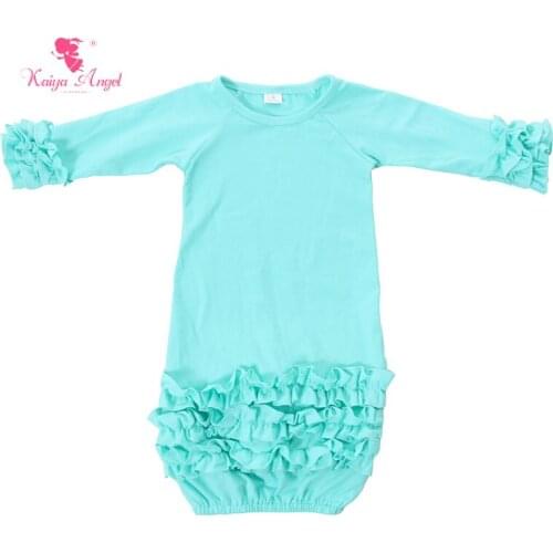 Kaiya Angel Baby Sleeping Bag Ruffles Cotton Newborn Infant Sleeping Bag 2017 Mini Peach Solid Color Sleeping Bag 3/4 Sleeve