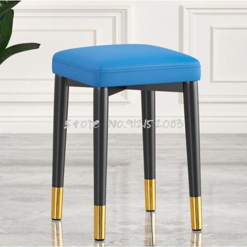 Stool home dining chair dining table chair stackable stacking modern minimalist light luxury small bench makeup square stool net