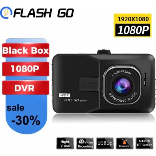 HD 1080P Dash Cam Video Recorder Car DVR Camera 4k Video registrar 3" Cycle Recording Night Vision Video Recorders DashCam