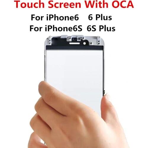 Outer Screen For iPhone 7 Plus / iPhone7 Front Touch Panel LCD Display Out Glass Cover Lens Repair Parts + OCA