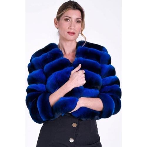 Delightful Fur Coat Women 2021 New Autumn Winter Popular Cropped Rex Rabbit Fur Jacket