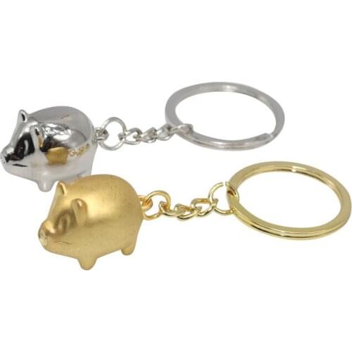 1 Pcs pet pig key ring Car ornaments Car decoration Gift key chain Car key ring Jewelry chain key ring Universal size