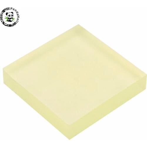 10x10x2cm Workbenches PU Damping Plate Polyurethane Square Cutter Beef Tendon Plate Cushion Elastic Rubber Cutting Board Sheet