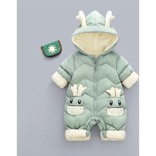 2020 Warm Baby Clothes Winter Coveralls Snowsuit Plus Thick Baby Boy Jumpsuit Newborn Rompers Baby Girl Overalls Coat