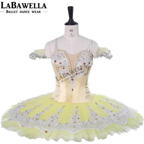 Pancake ballet tutus Yellow Girls Classical performance ballet tutu Costumes BT9267 Professional Ballet Tutu