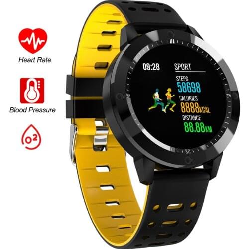Color LCD Smart Watch IP67 Waterproof Tempered Glass Activity Fitness Tracker Heart Rate Monitor Sports Smart Bracelet Band