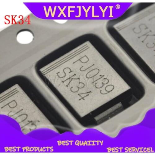 5pcs/lot Schottky diode SK34 SS34 SMC C type 3A / 40V 1N5822 new original