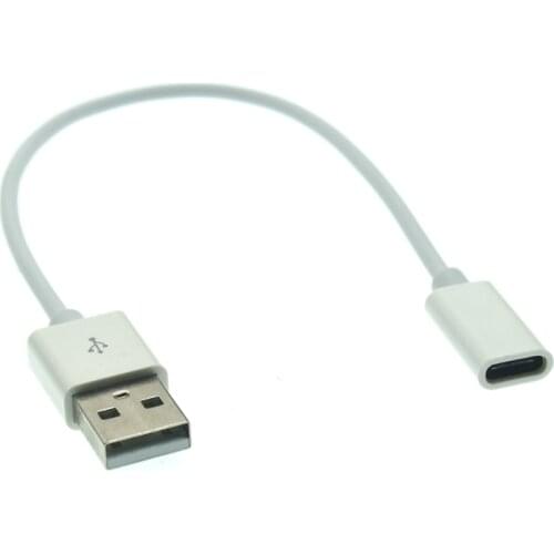 USB 2.0 to Type-C Converter Charger Cable Portable USB Male to USB 3.1 Type-C Female Cable For Huawei FreeLace Earphone 0.2M