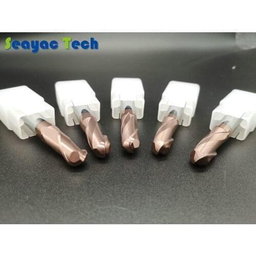 R1/R1.5/R2 4MM Shank Solid Carbide Tungsten carbide endmill HRC60 ball milling cutters