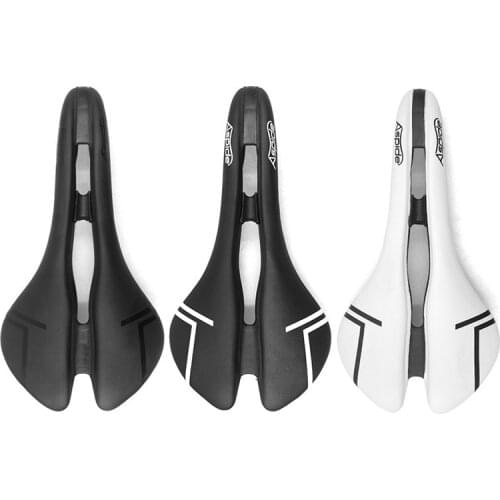 Leather Saddle Bicycle Seat Plastic Road Bike Saddle Comfort Racing Wide Saddle Men mtb Mountain Bike Seat Soft Bicycle Saddle