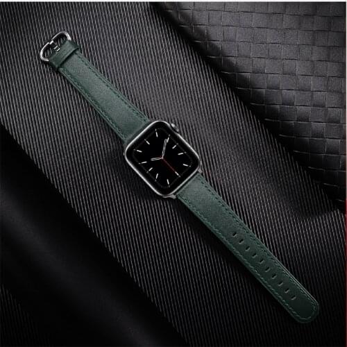 Leather watchband for apple watch band 44mm 42mm iWatch Series 5 4 3 2 1 Bracelet 40mm 38mm Replacement Strap Wrist sports watch