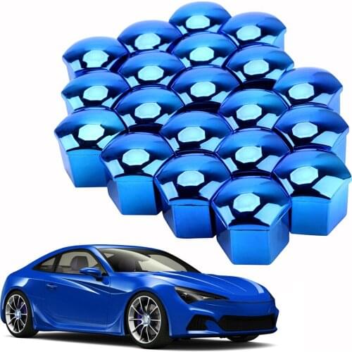 LEEPEE Car Tyre Nut Bolt 19mm 20 Pieces Anti-Rust Car Wheel Nut Caps Universal Auto Hub Screw Cover Protection Covers Caps