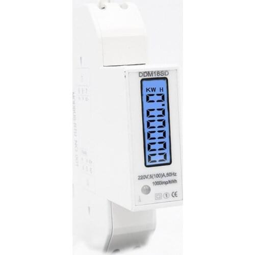 M4YC 5(100A) Single Phase Din Rail RS485 Modbus-RTU Power Consumption Energy kWh Watt Meter Energy Meter