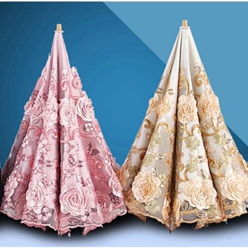 MLGB Lace Parasol Folding Flower Umbrella Rain Women Two Folding Umbrella Female Rain Tools Unique Parasol Umbrella