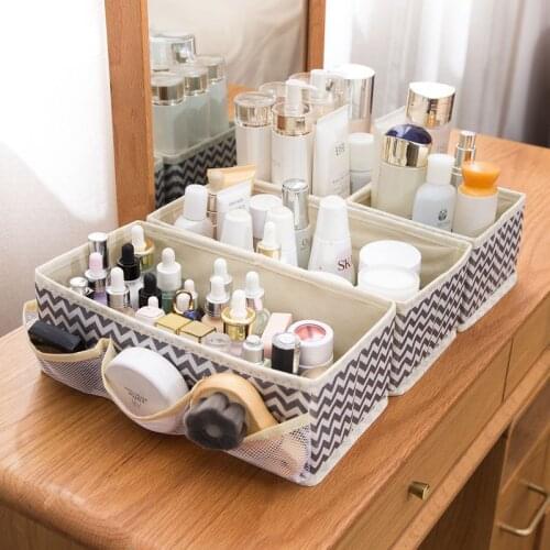 Cosmetics Storage Box Desk Stationery Organizer Drawer Portable Collapsible Sundries Toys Storage Boxes Organizer for Cosmetics