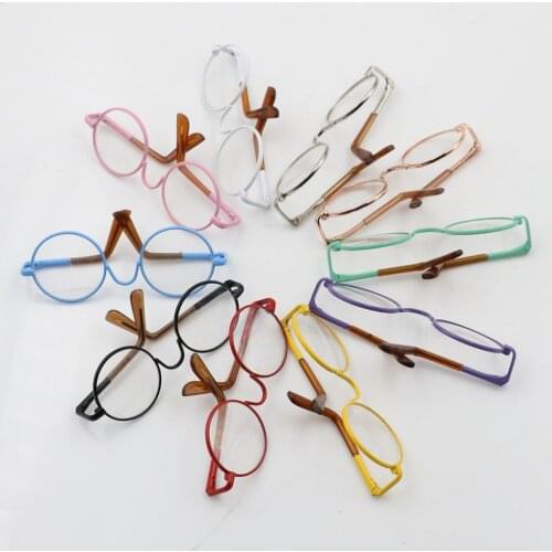 Fashion Round-Shaped Round Glasses Colorful Glasses Sunglasses Suitable For 18inch Dolls Doll Eye Glasses Accessories