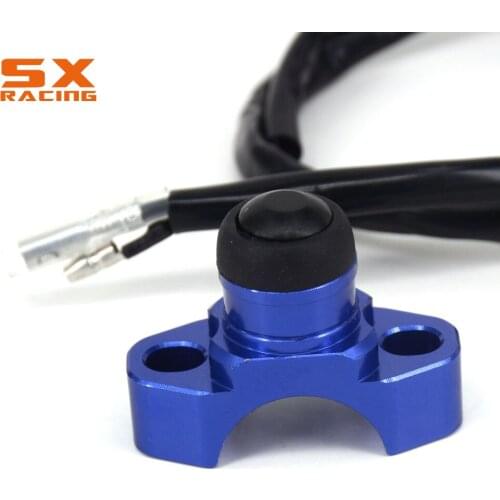 Motorcycle Blue CNC Universal Kill Switch Stop Start Button For YAMAHA YZ80 85 125 250 YZ250F YZF250 400 426 450 WR TTR DT