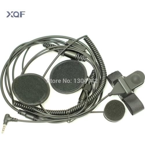 Full Face Moto Motorcycle Bike Helmet Earpiece Headset Mic Microphone 1-pin 3.5mm for Yaesu Vertex Radio
