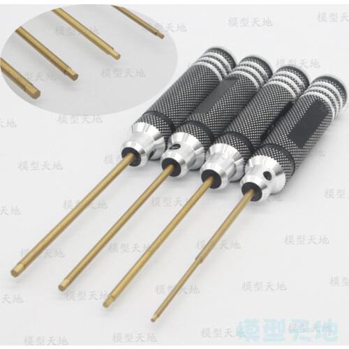Titanium alloy Hex Key Screw Driver Tool Kit 1.5mm 2.0mm 2.5mm 3.0mm HSP 80107 For 1/16 1/10 1/8 RC Car 94185 94122 94111 94762