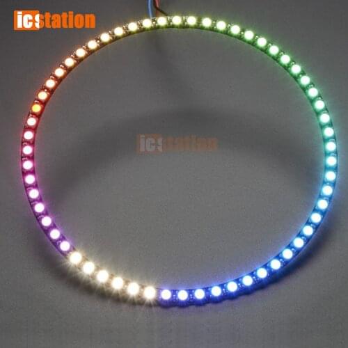 Ring Wall Clock 60 X Ultra Bright SK6812 RGBW LED Lamp Panel with Integrated Drivers 15*4