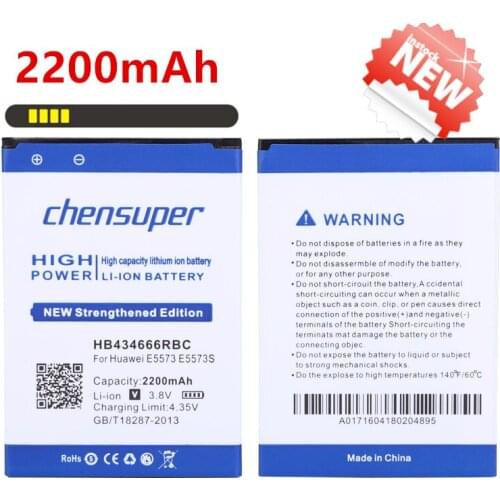 New mobile battery 2200mAh HB434666RBC for Huawei E5573 E5573S E5573S-32 E5573S-320 E5573S-606 E5573S-806 Battery