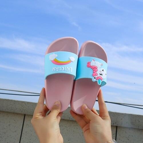 New Mini Melissa Unicorn Boys Girls Slippers 2019 Sandals Children Jelly Sandals Kids Sandal Girls Jelly Shoes Melissa Flip Flop