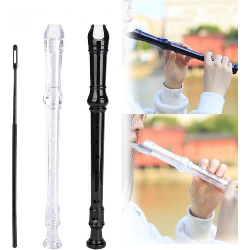 ABS 8 Holes Soprano Recorder G Key Germany Type Flute Student Beginner Recorder 2 colors