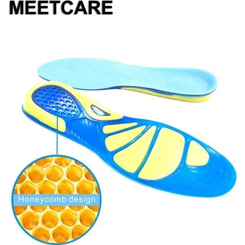 Silicon Gel Insoles Foot Care for Plantar Fasciitis Heel Spur Running Sport Insoles Shock Absorption Pads arch orthopedic insole