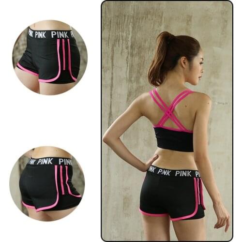 English letters sport short women running fitness gym shorts women quick-drying anti-going yoga shorts jogging workout shorts