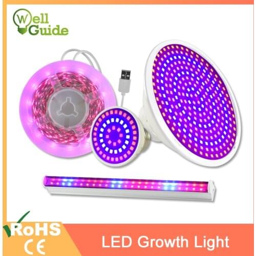 LED Grow Light E27 Lampada LED Grow Lamp Full Spectrum Growth 4W 30W 50W 80W Indoor Plant Lamp IR UV Flowering Hydroponics